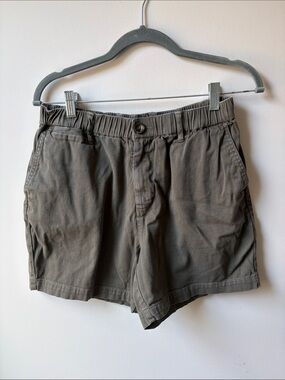 Cove Men's Olive Green Flat Front Shorts